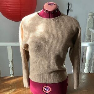 Saks Fifth Avenue Women's Beige Crew Neck Sweater